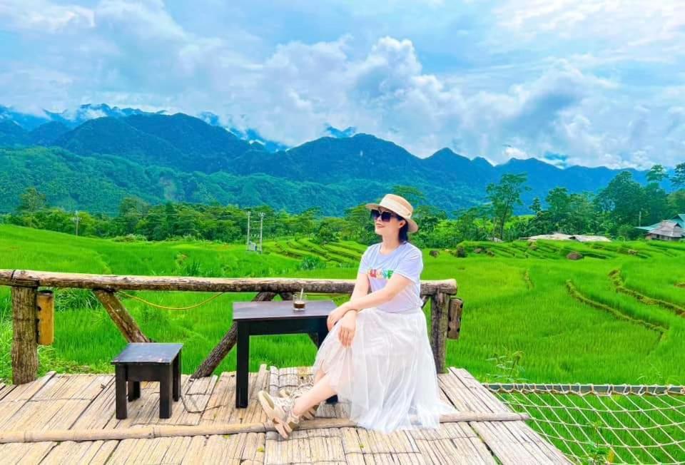 Pu Luong May Home & Cafe Lang Bang エクステリア 写真
