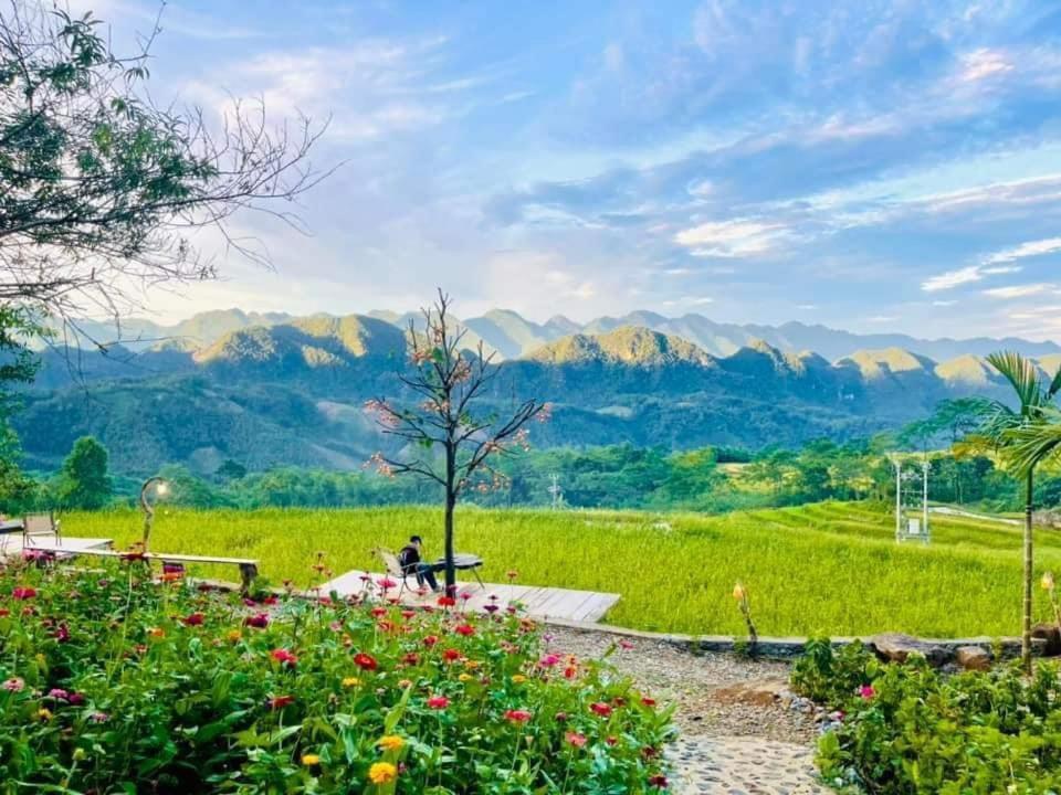Pu Luong May Home & Cafe Lang Bang エクステリア 写真